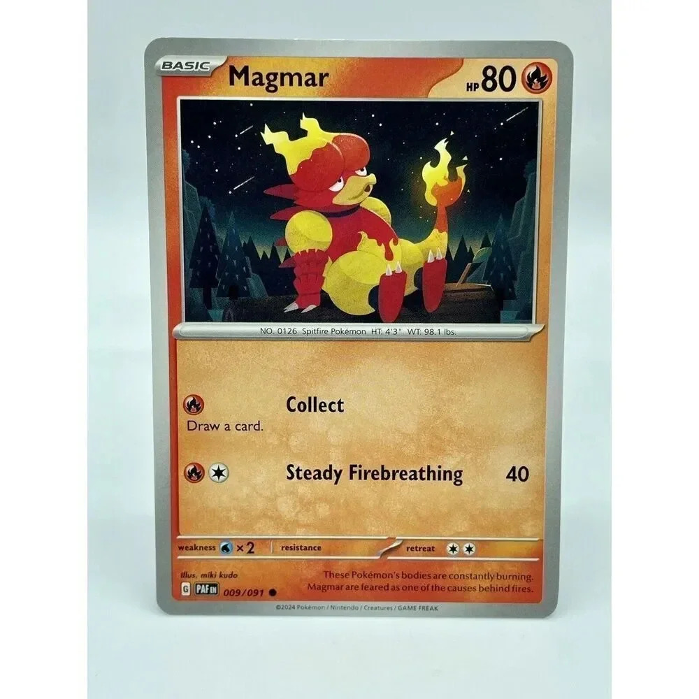 Magmar 009/091 S & V: Paldean Fates Non-Holo Pokemon TCG Mint Unplayed